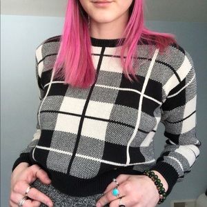 Plaid sweater
